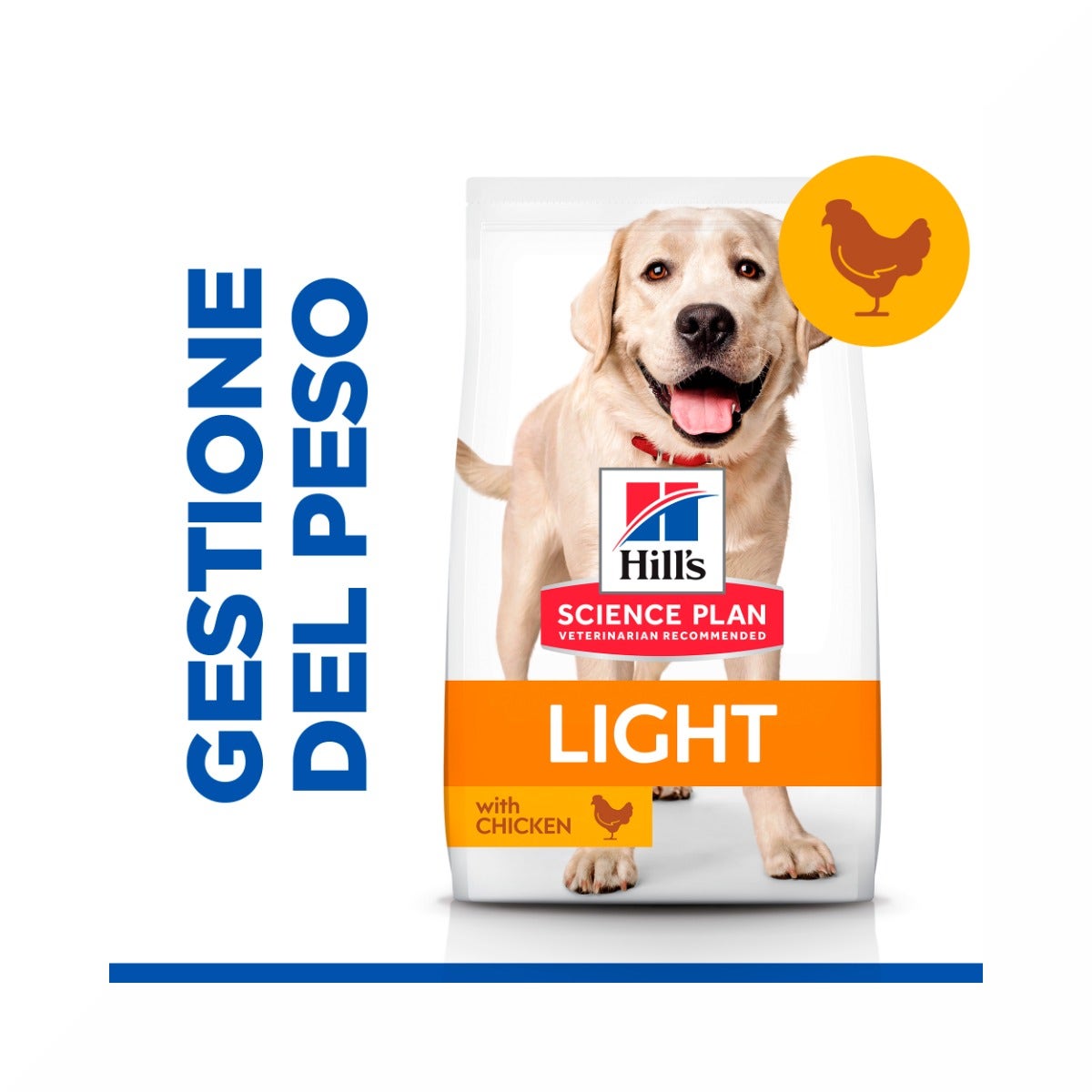 Hill's Science Plan Light Adult Crocchette Con Pollo Per Cani Taglia Large Sacco 14 Kg-2