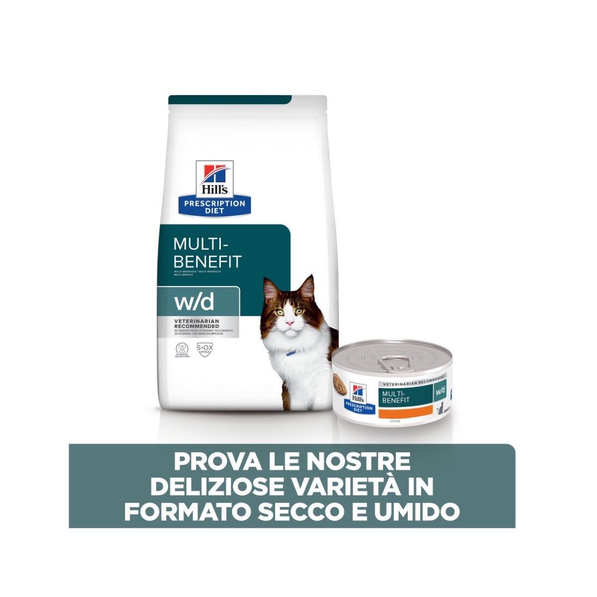 Hill's Prescription Diet W/D Multi-benefit Crocchette Pollo Per Gatti Sacco 3kg-4