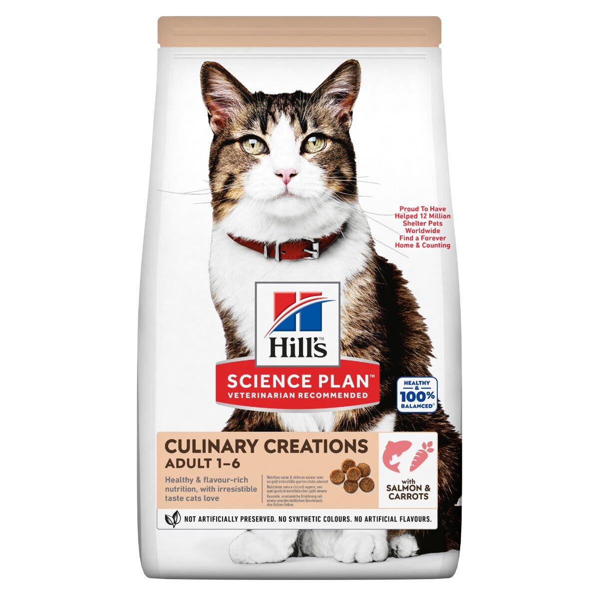 Hill's Science Plan Culinary Creations Medium Adult Crocchette per Gatti con Salmone E Carote 1,5Kg-8