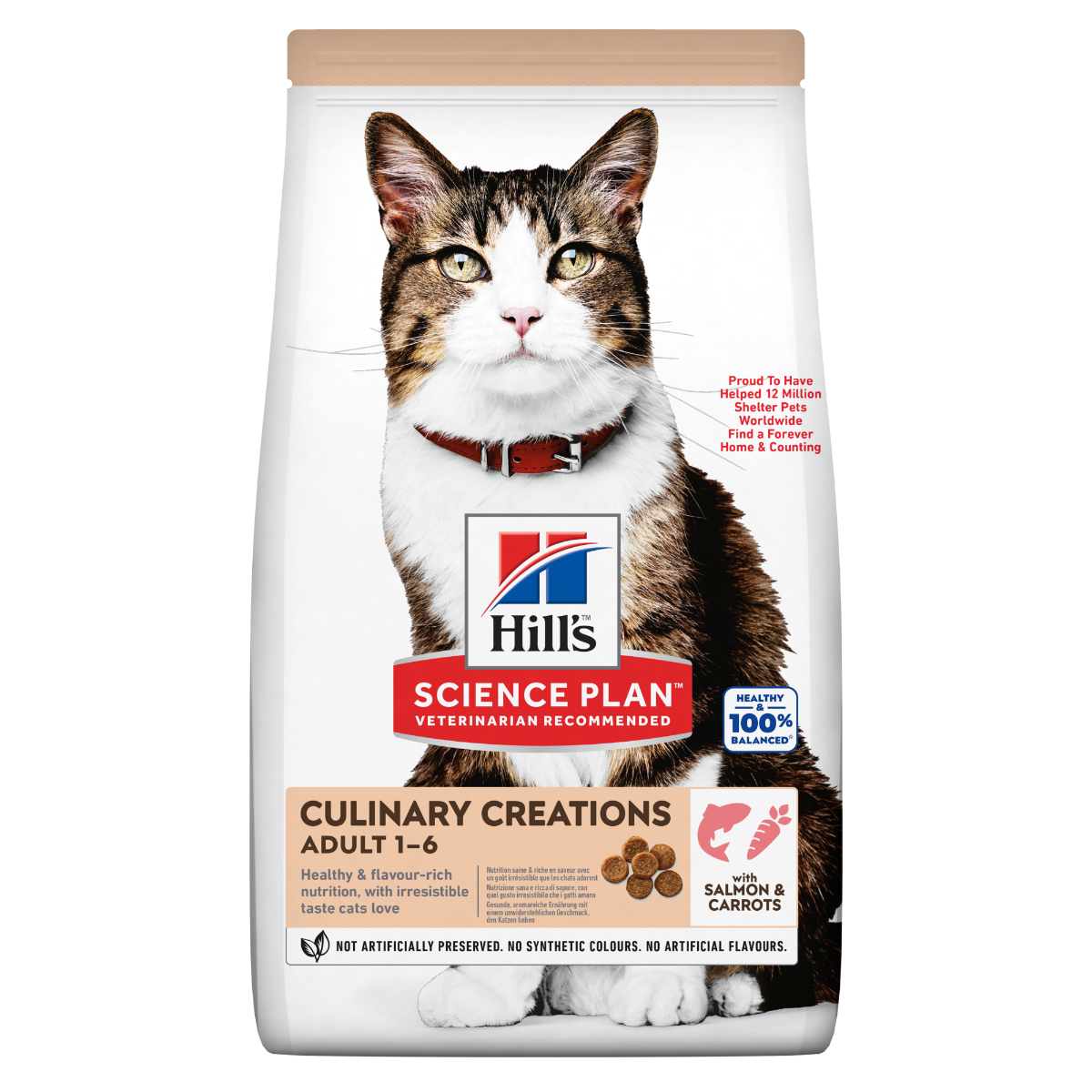 Hill's Science Plan Culinary Creations Medium Adult Crocchette per Gatti con Salmone E Carote 10kg-0