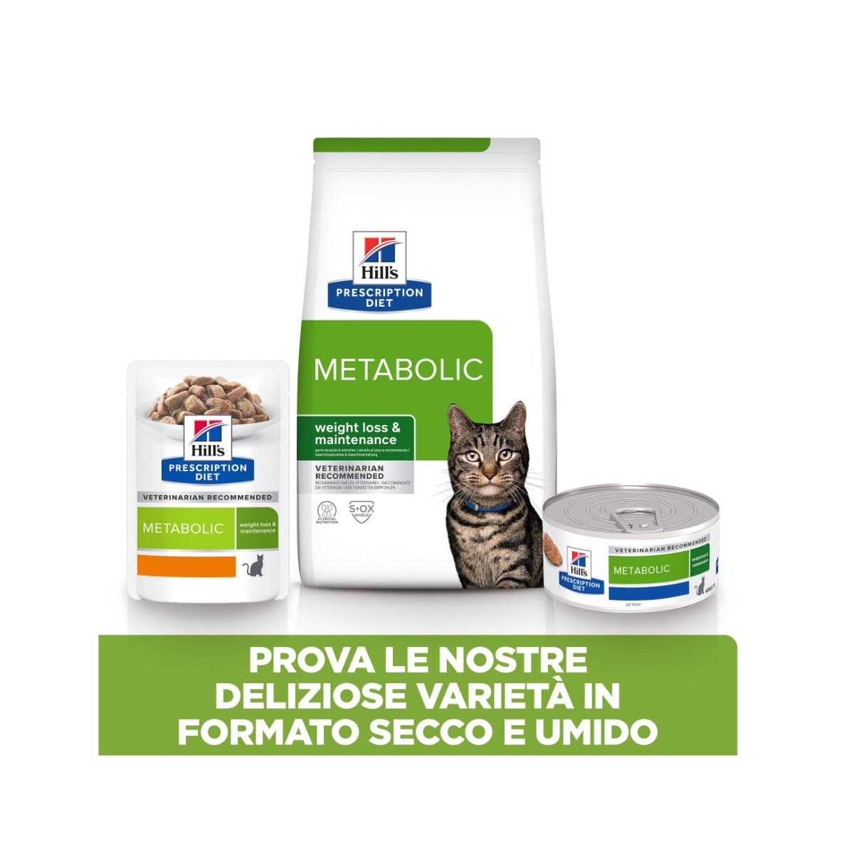 Hill's Prescription Diet Metabolic Crocchette Tonno Per Gatti Sacco 3kg-4