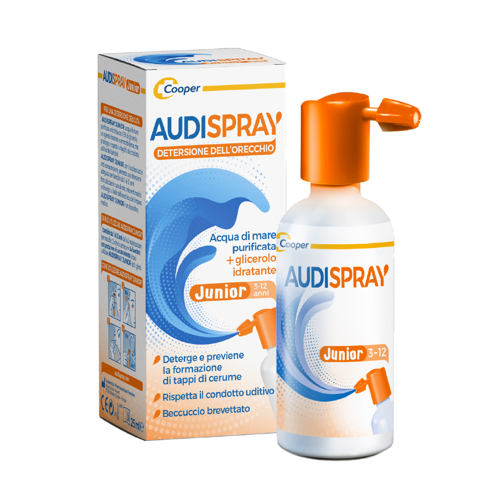 Audispray Junior 3-12 Anni Senza Gas Igiene Orecchie 25ml-5