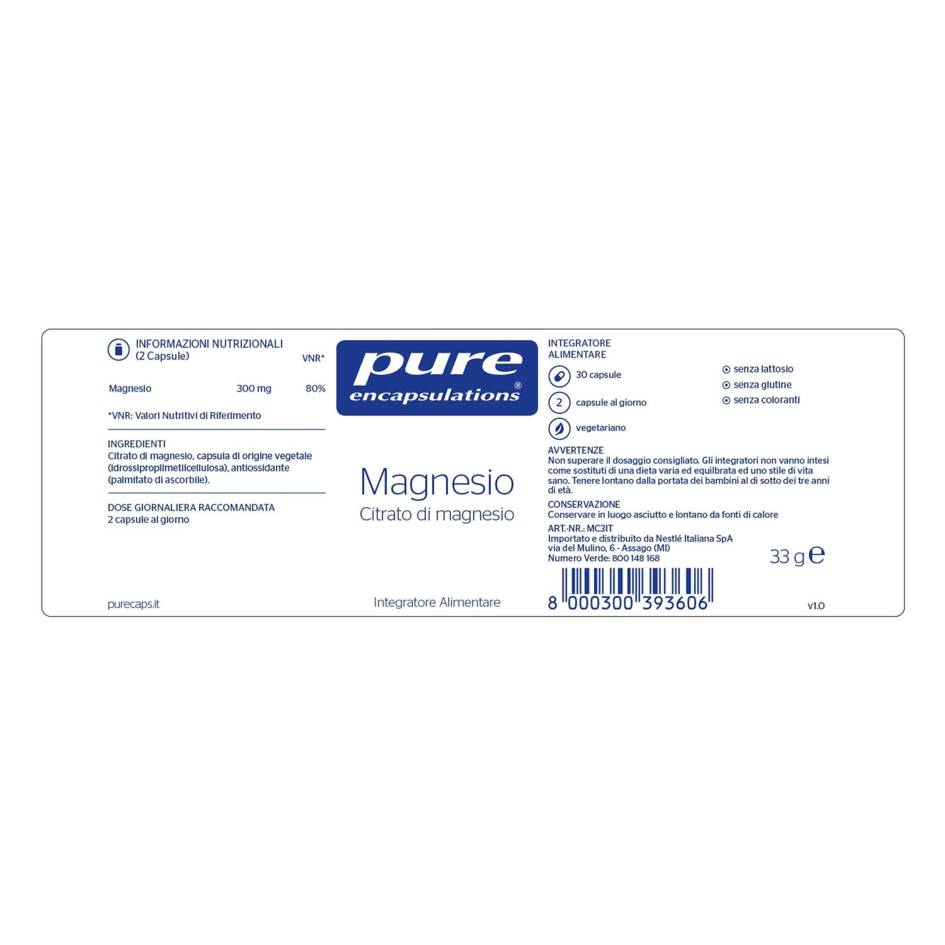 Pure Encapsulations Magnesio 30 Capsule  - 3