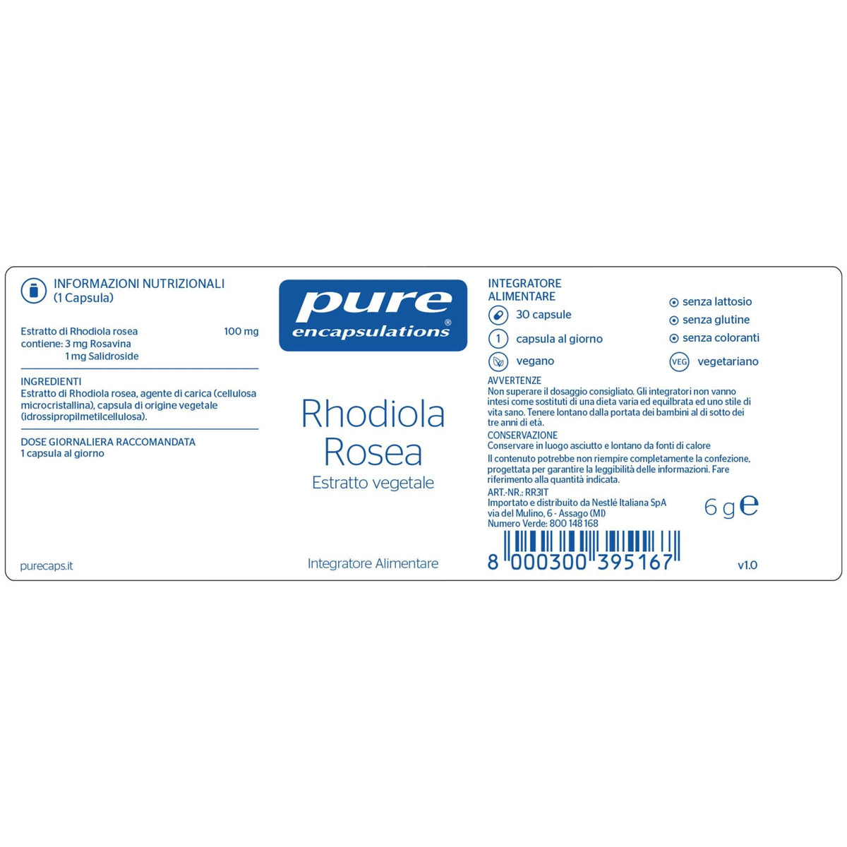 Pure Encapsulations Rhodiola Rosea 30 Capsule  - 2