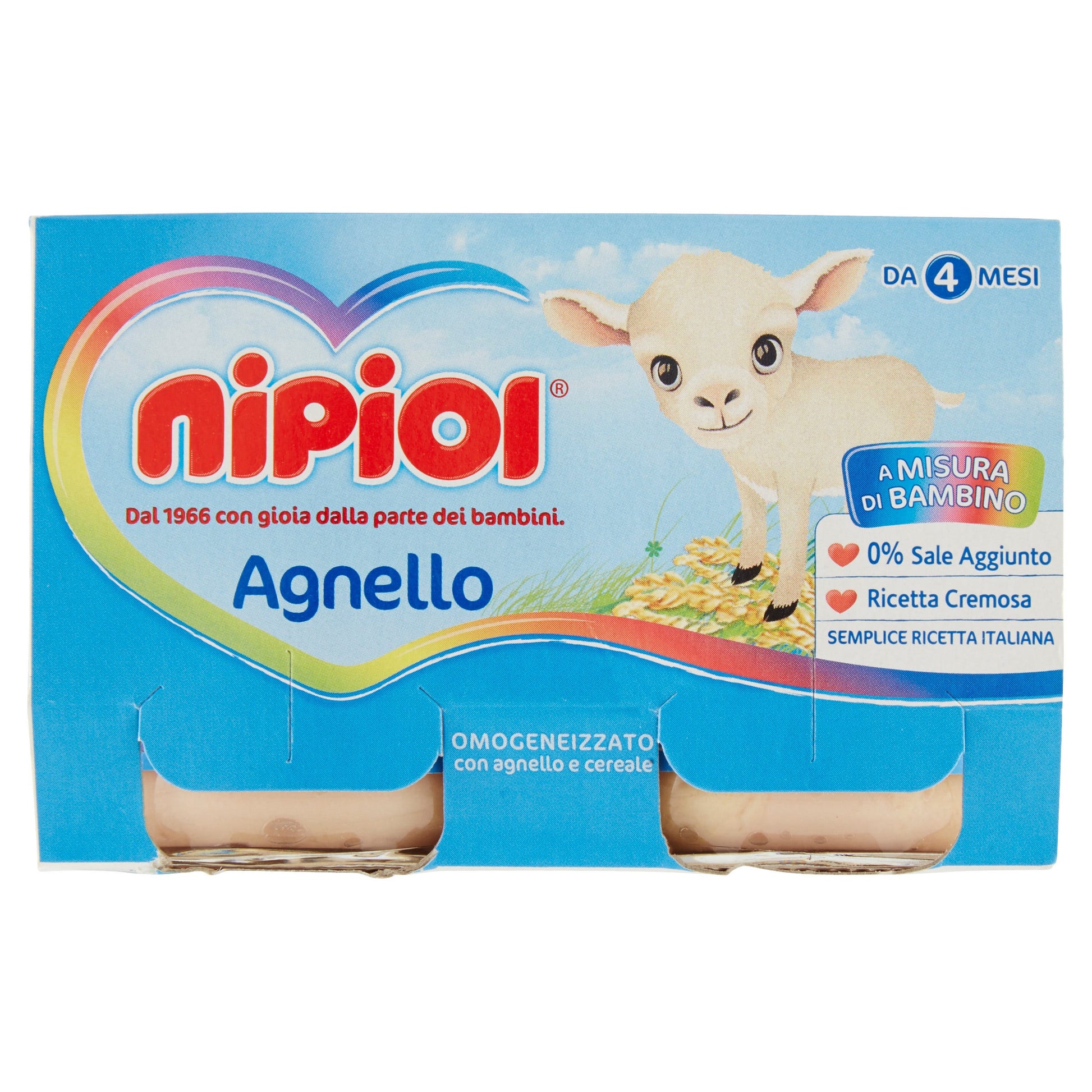 Nipiol Omogeneizzato Agnello 2x120g  - 2