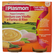 Plasmon Omogeneizzato Pappa Completa Vitello Verdura Riso 6M+ 2x190g  - 3