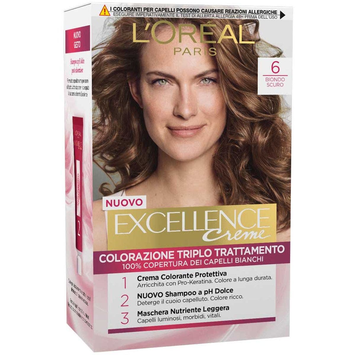 L'Oréal Paris Excellence Tinta Capelli 6 Biondo Scuro 1 Pezzo  - 1