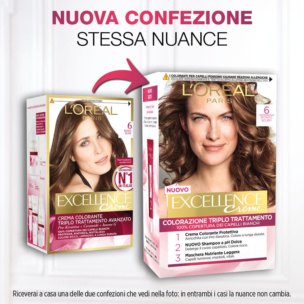 L'Oréal Paris Excellence Tinta Capelli 6 Biondo Scuro 1 Pezzo  - 2