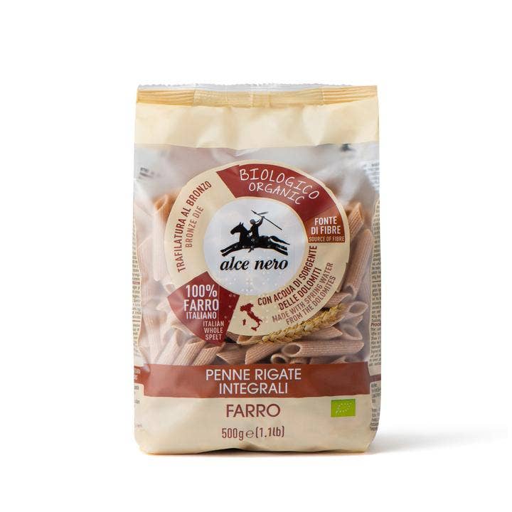 Alce Nero Penne Rigate Integrali Di Farro Bio 500g-2