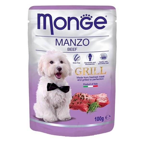Monge Grill Manzo Cibo Umido Per Cani Adulti 100g-1