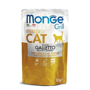 Monge Grill Sterilised Ricco in Galletto Cibo Umido Per Gatti Sterilizzati 85g-1