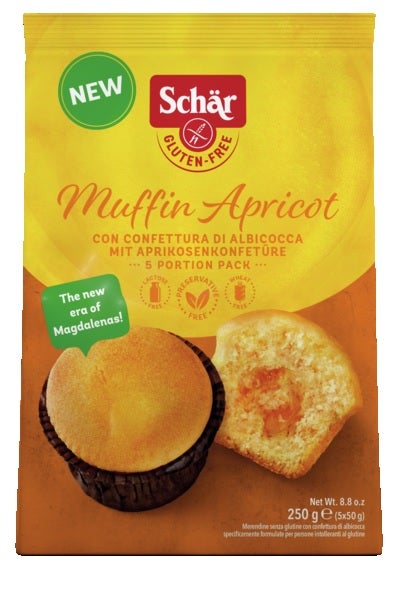 Schar Muffin Apricot 5 Pezzi da 50 g-1