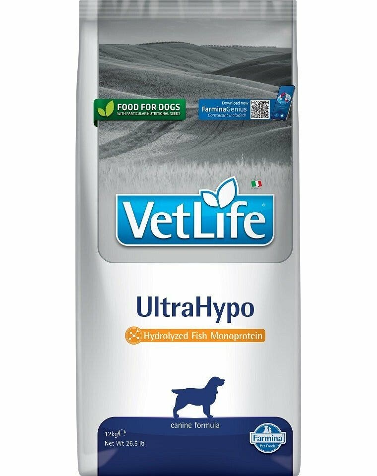 Farmina Vet Life UltraHypo Cibo Secco Per Cani Sacco 12kg-3