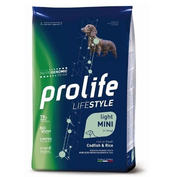 Prolife Dog Life Style Adult Mini Light Codfish & Rice 7Kg-1