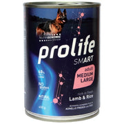 Prolife Smart Agnello Fresco Con Riso Cibo Umido Per Cani Adulti Taglia Media/Grande Lattina 800g-1
