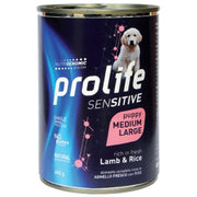 Prolife Sensitive Agnello Fresco Con Riso Cibo Umido Per Cuccioli Taglia Media/Grande Lattina 400g-1