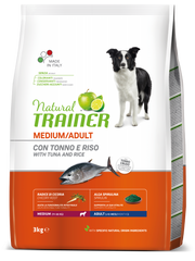 Natural Trainer Crocchette Tonno/Riso/Alga Spirulina Per Cani Taglia Media Sacco 3kg-2