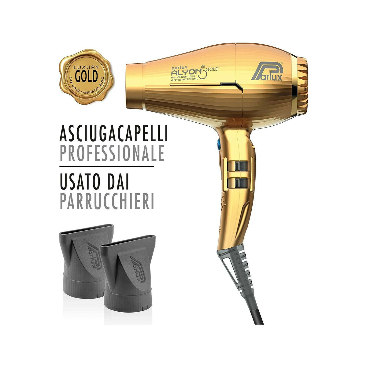 Parlux Asciugacapelli Professionale Alyon Gold Edition-2
