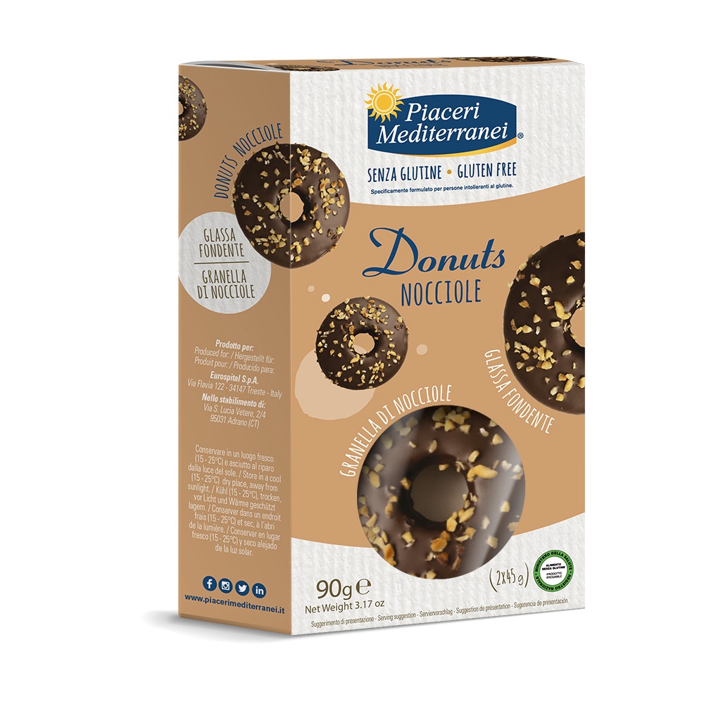 Piaceri Mediterranei Donuts Nocciole 90g-3