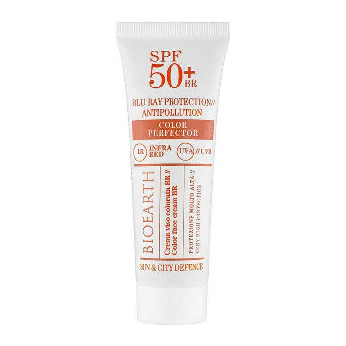 Bioearth Crema Solare Viso Color Perfector 50ml SPF50+-1