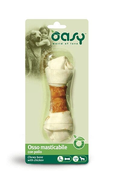 Oasy Snack per Cani Osso Masticabile con Pollo Taglia L 67g-2