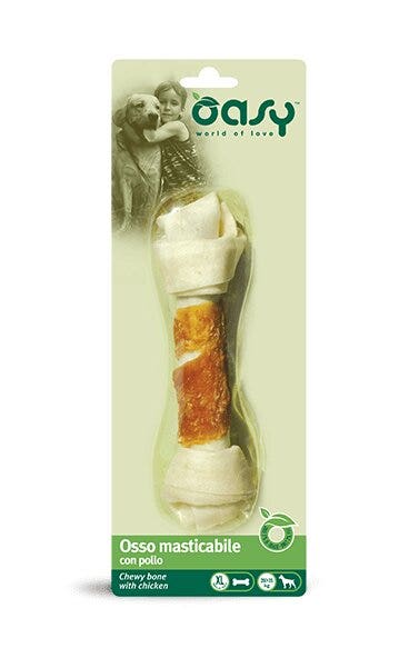Oasy Snack per Cani Osso Masticabile con Pollo Taglia XL 98g-2