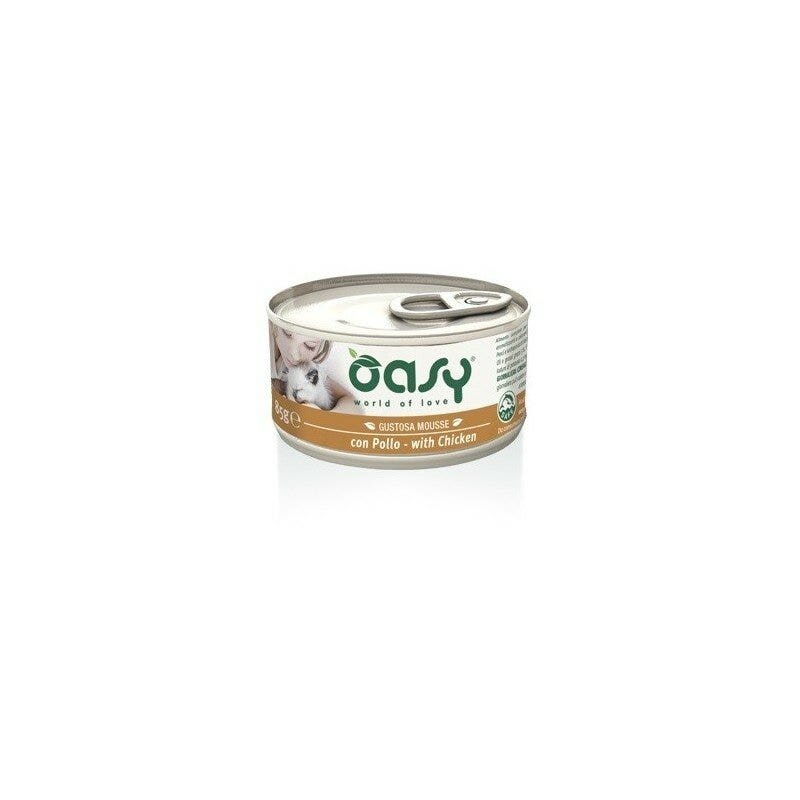 Oasy Wet Cat Caprice Mousse Con Pollo 85g-1