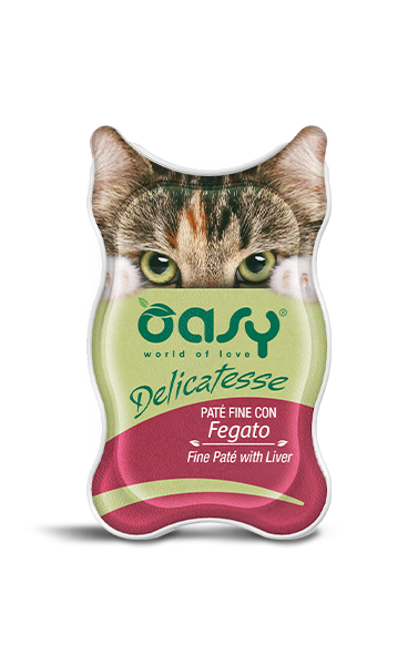 Oasy Wet Cat Delicatessse Patè Con Fegato Per Gatti 85g-1