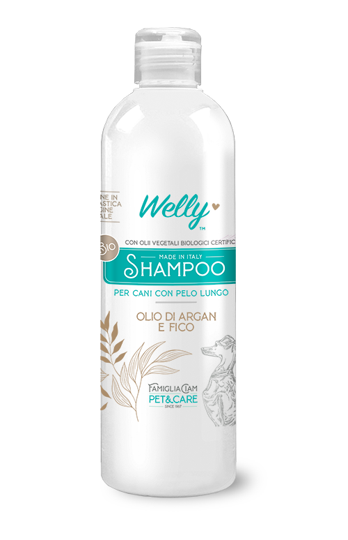 Welly Shampoo Olio Di Argan & Fico Per Cani Con Pelo Lungo 250ml-1