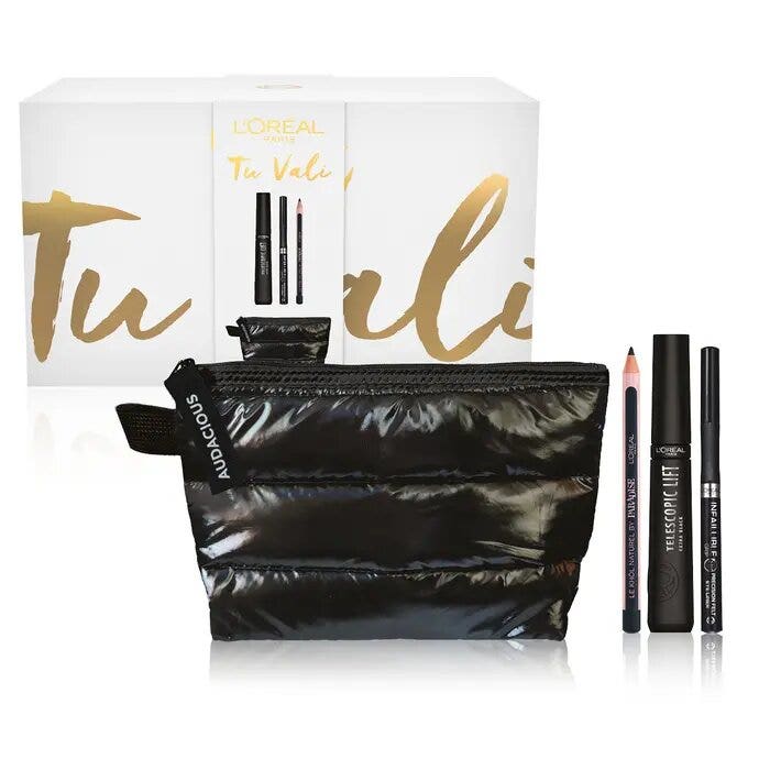 L'Oréal Paris Self Confidence Box Mascara+Eyeliner+Matita Occhi+Beauty Piumino-2