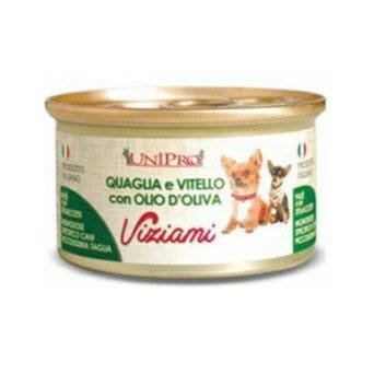 Unipro Viziami Cibo Umido Quaglia  Vitello E Olio D'Oliva Per Cani Taglia Piccolissima Barattolo 85g-3