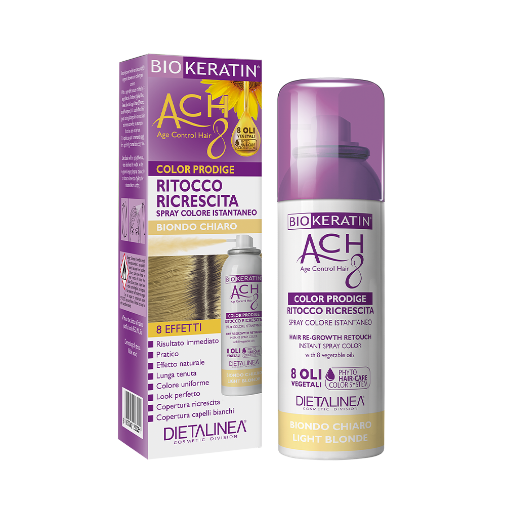 Biokeratin Ach8 Ritocco Ricrescita Spray Biondo Chiaro 75ml-2