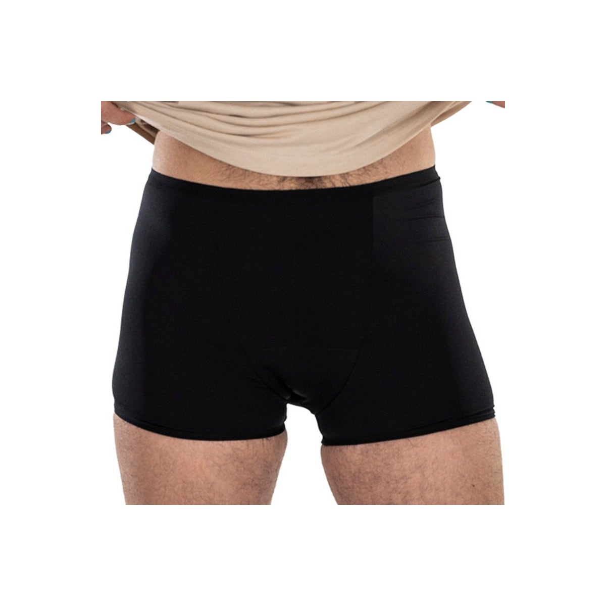 Fluyda Boxer Linea Basic Mutandina Assorbente Bianco/Nero Taglia M-3