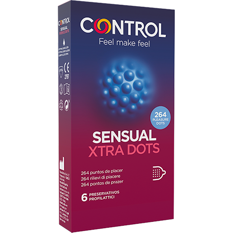 Control Sensual Xtra Dots 6 Preservativi-1