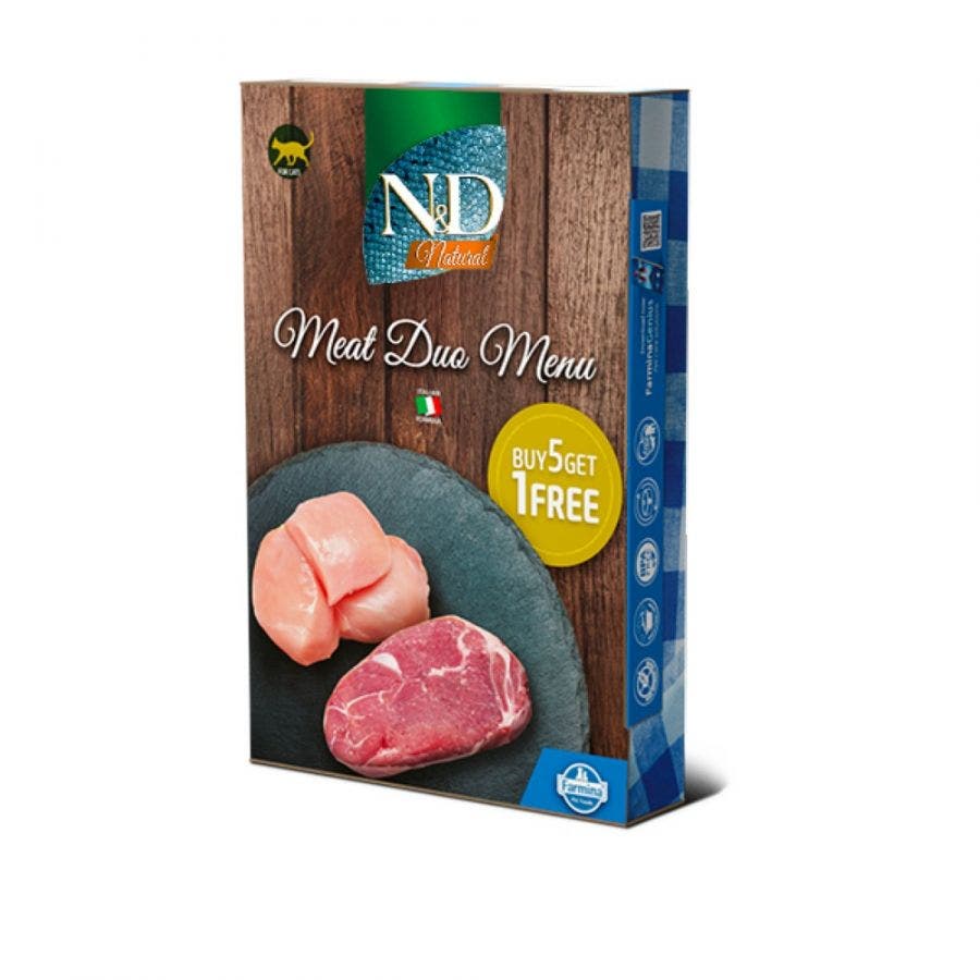 Farmina N&D Meat Duo Menu Per Gatti 6 Lattine-1