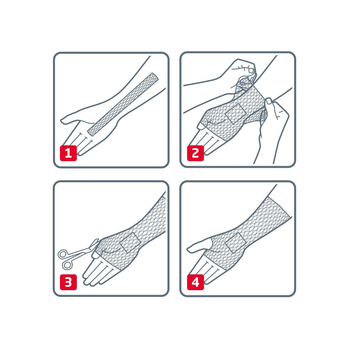 Elastofix Benda Di Fissaggio Elastica Mano/Polso/Braccio 2,5m-6