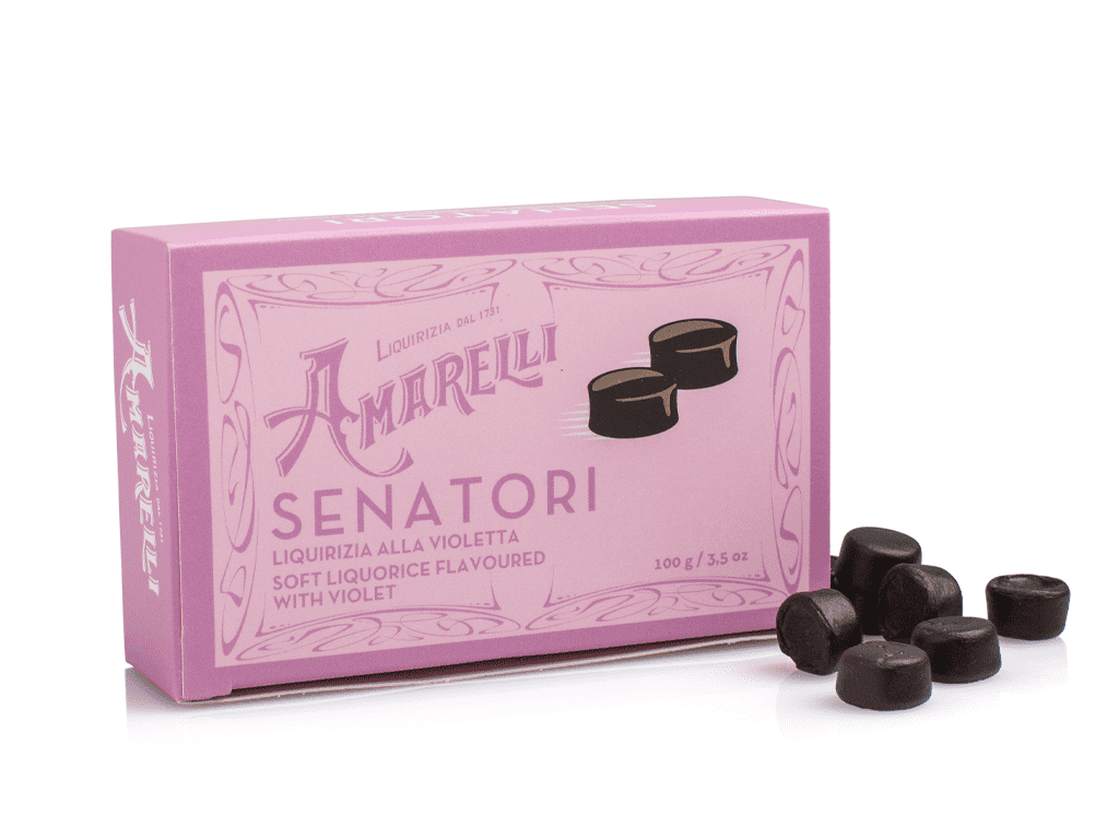 Liquirizia Gommosa Senatori Scatoletta Violetta 100g-2