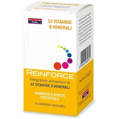 Reinforce 12 Vitamine + 8 Minerali 30 Compresse Masticabili-2