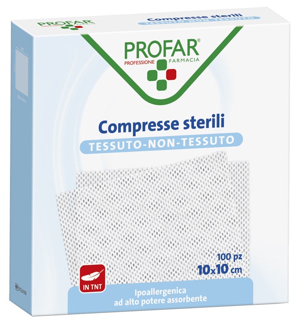 Profar Garza Compressa TNT 10x10cm 100 Pezzi-2