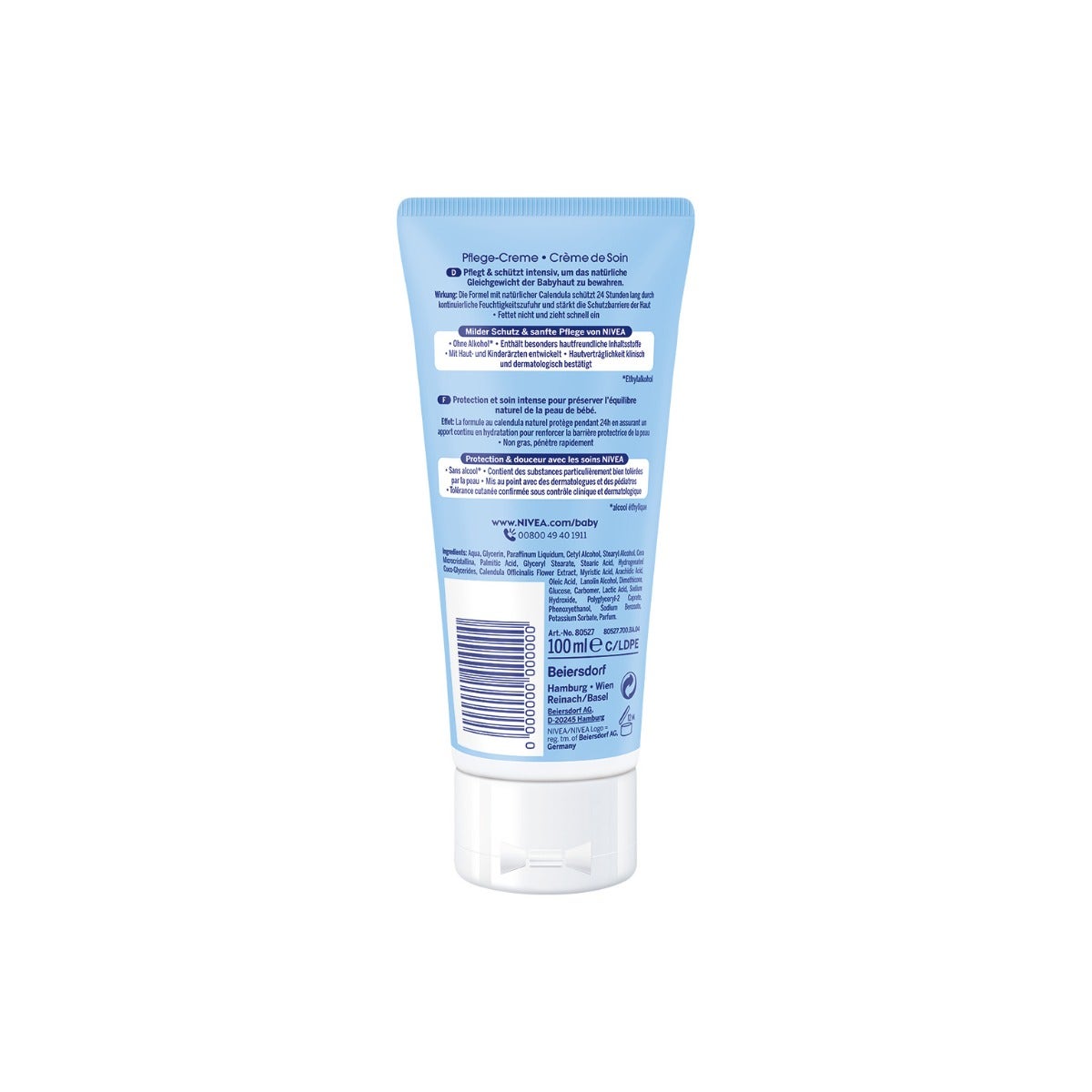 Nivea Baby Crema Idratante Viso & Corpo Soffice Per Bambini 100ml-6