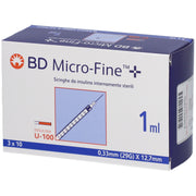 Siringhe Ipodemiche Insulina 1ml Ago 29G 30 Pezzi Sterili