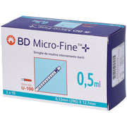 Siringa Insulina BD 0.5ml 100UI G29 Confezione 30 Pezzi