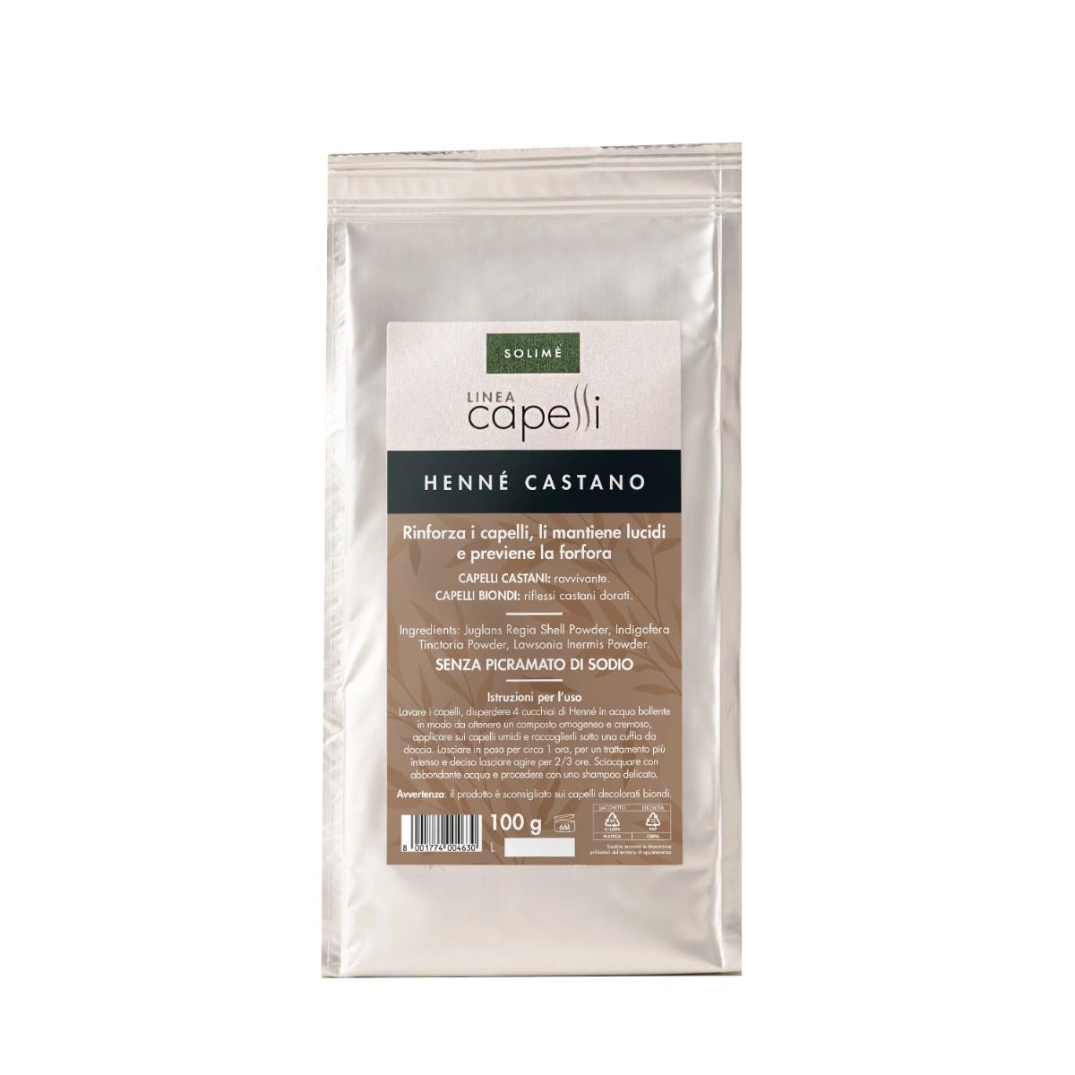 Solimè Capelli Henné Castano 100g-1