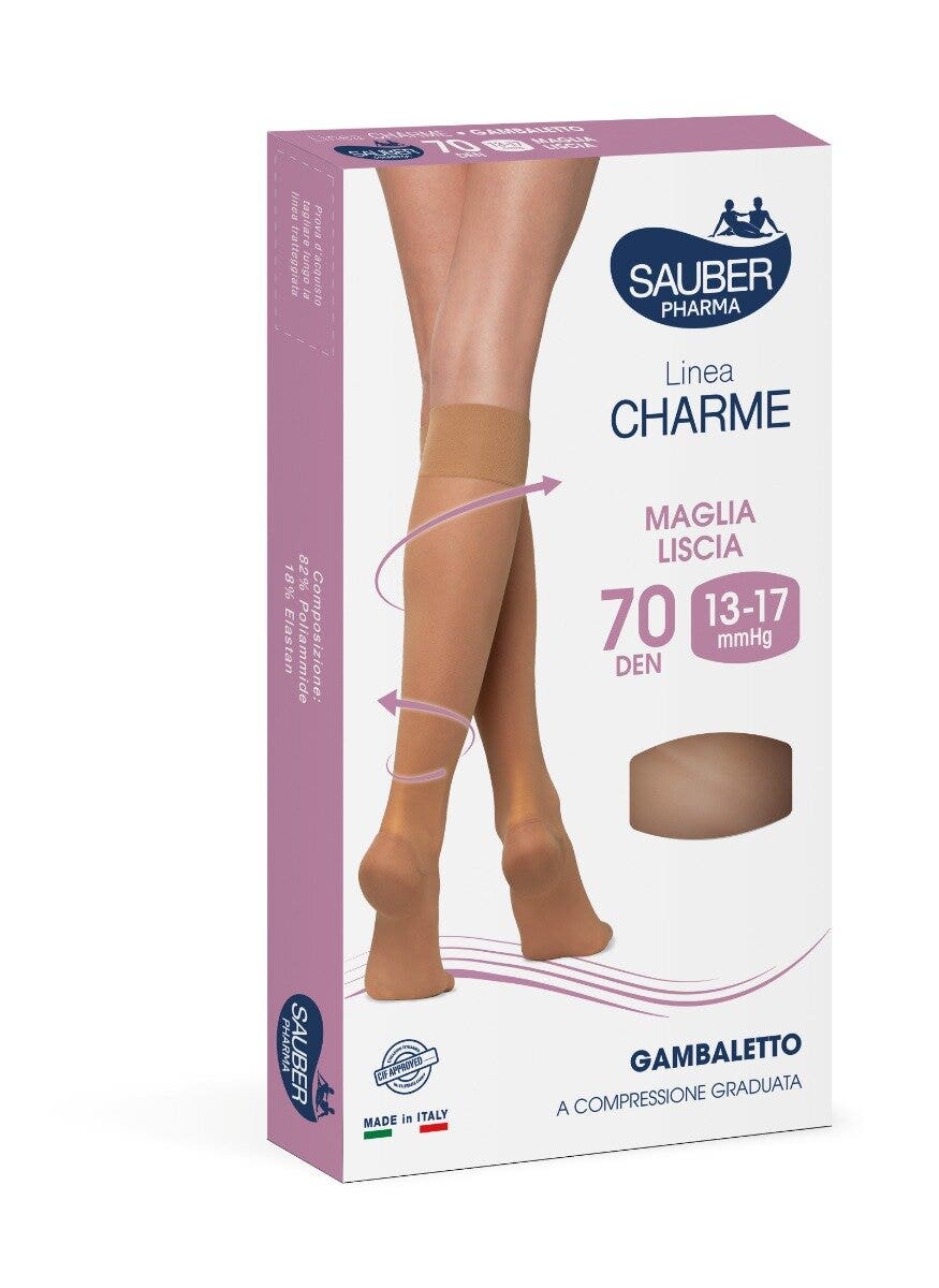 Sauber Linea Charme 70 Den Gambaletto Camel Taglia 3-4
