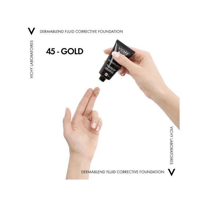 Vichy Dermablend Fondotinta Fluido Coprente Tonalità 45 30ml SPF35-23