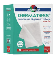 Garza Compressa Master-aid Dermatess Cotone 36x40cm 12 Pezzi-0