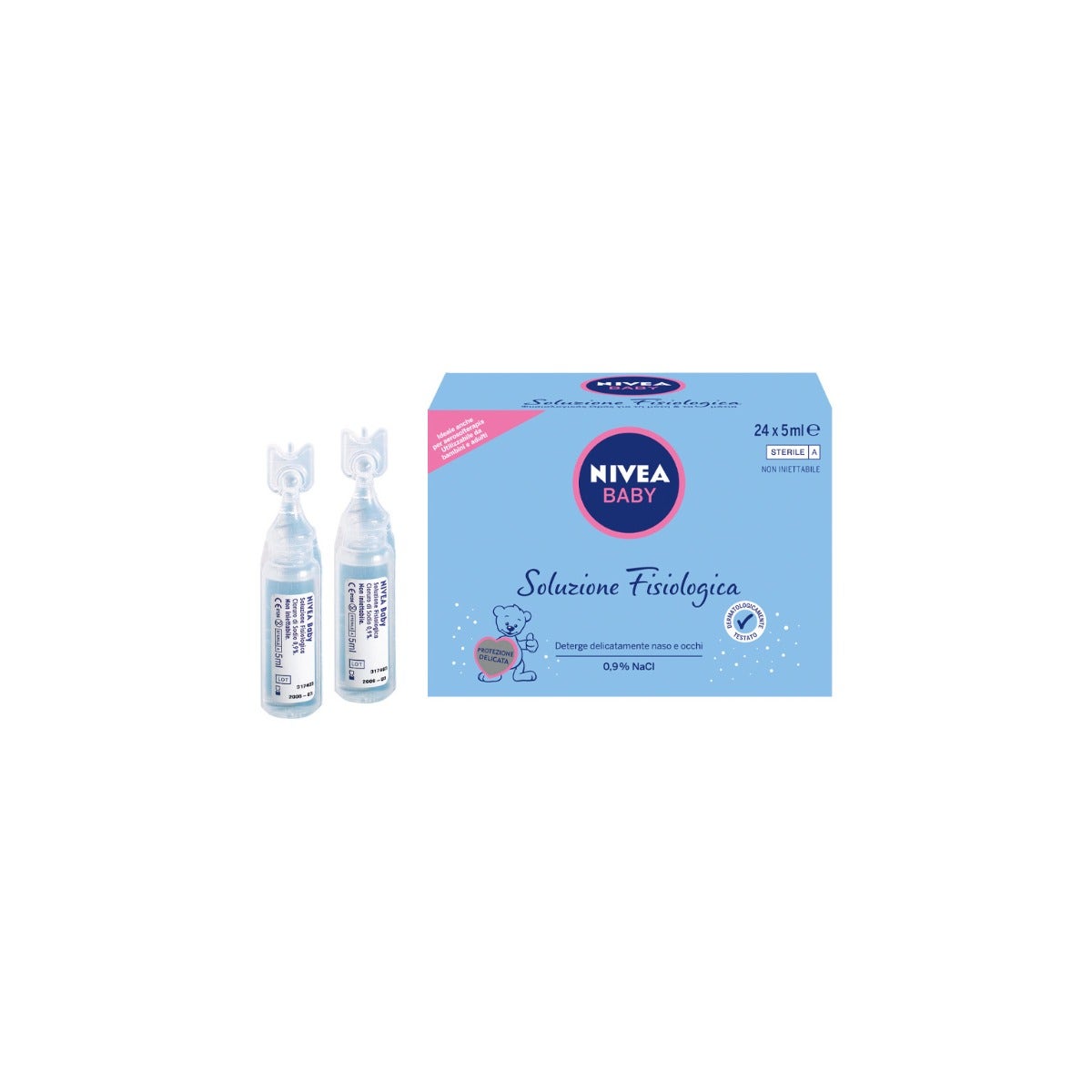 Nivea Baby Soluzione Fisiologica Salina Per Pulizia Mucose Nasali 120ml-4