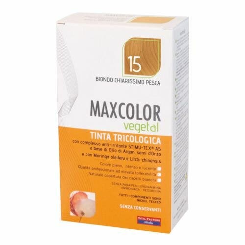 Maxcolor Vegetal Tinta 15 Biondo Chiarissimo Pesca 140ml-1