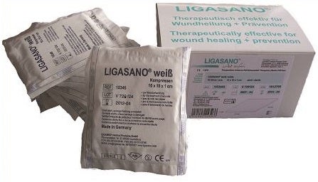 Medicazione in Compresse di Poliuretano Espanso Formato da Reticoli Cellulari a Nido D'ape 10x10x1cm 10 Pezzi-0