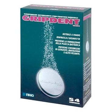 Gripdent Tabs Detergente Per Protesi Dentaria 54 Capsule-2